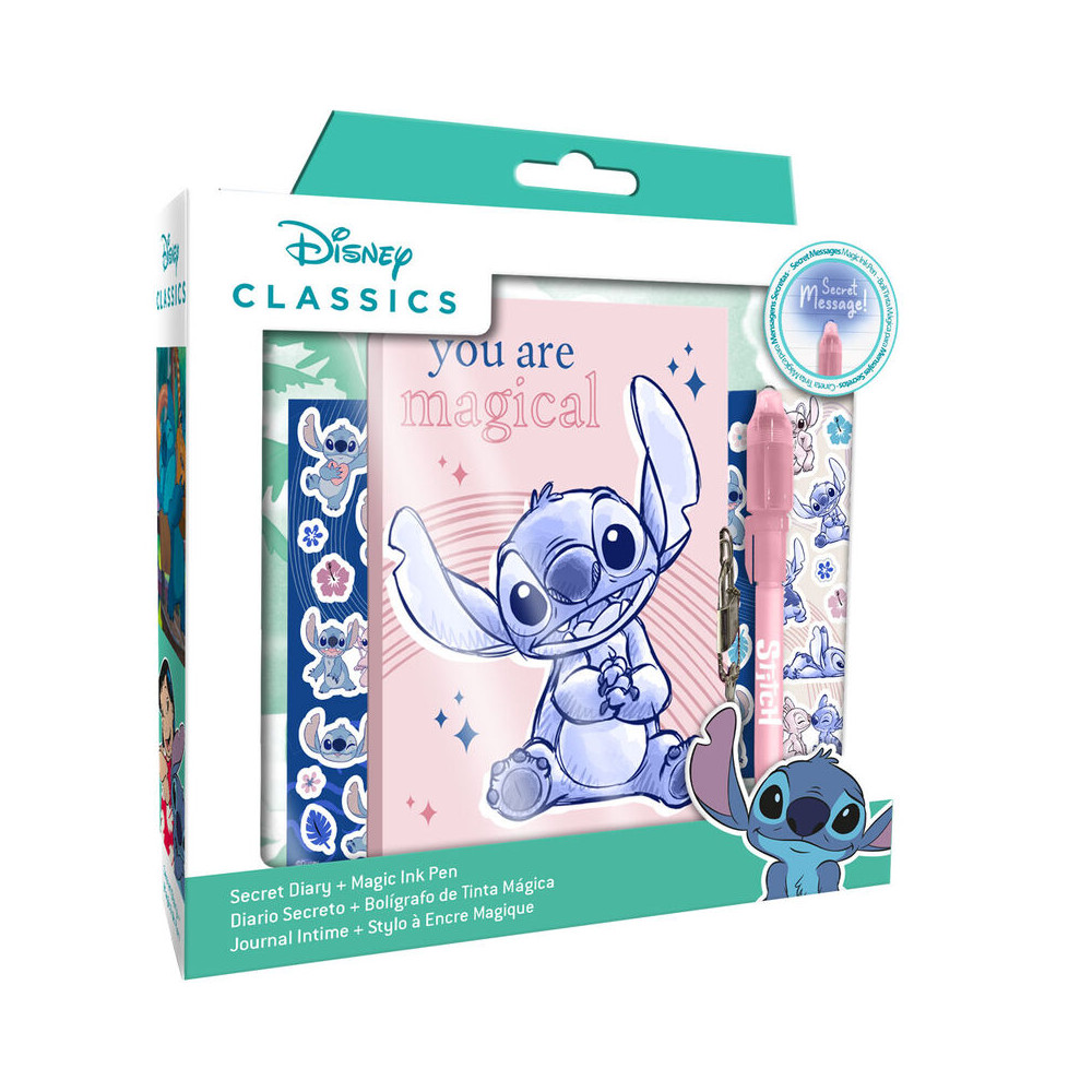 Diario boligrafo magico Stitch Disney