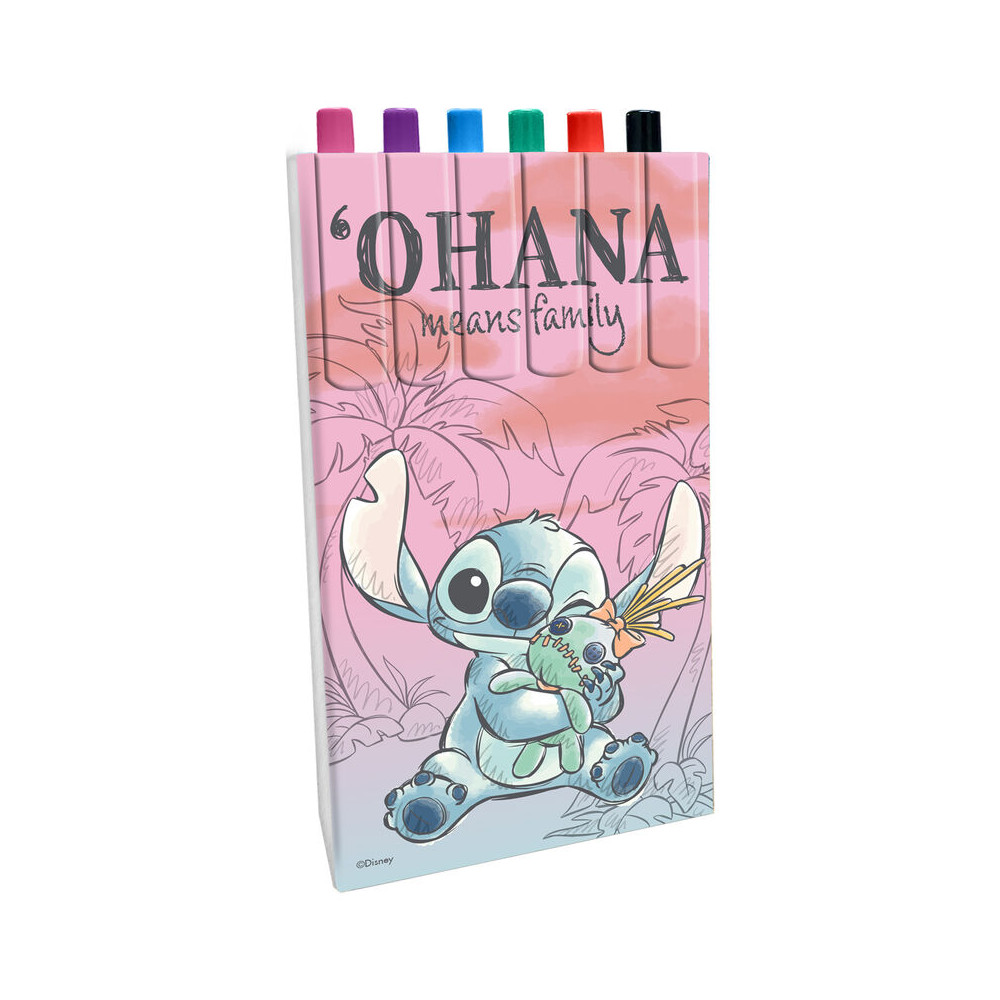 Blister 6 boligrafos Stitch Disney
