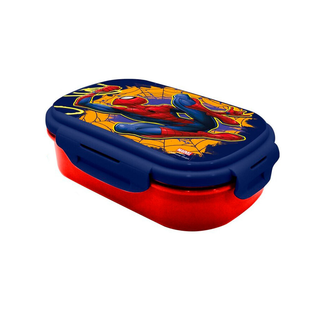 Sandwichera + cubierto Spiderman Marvel