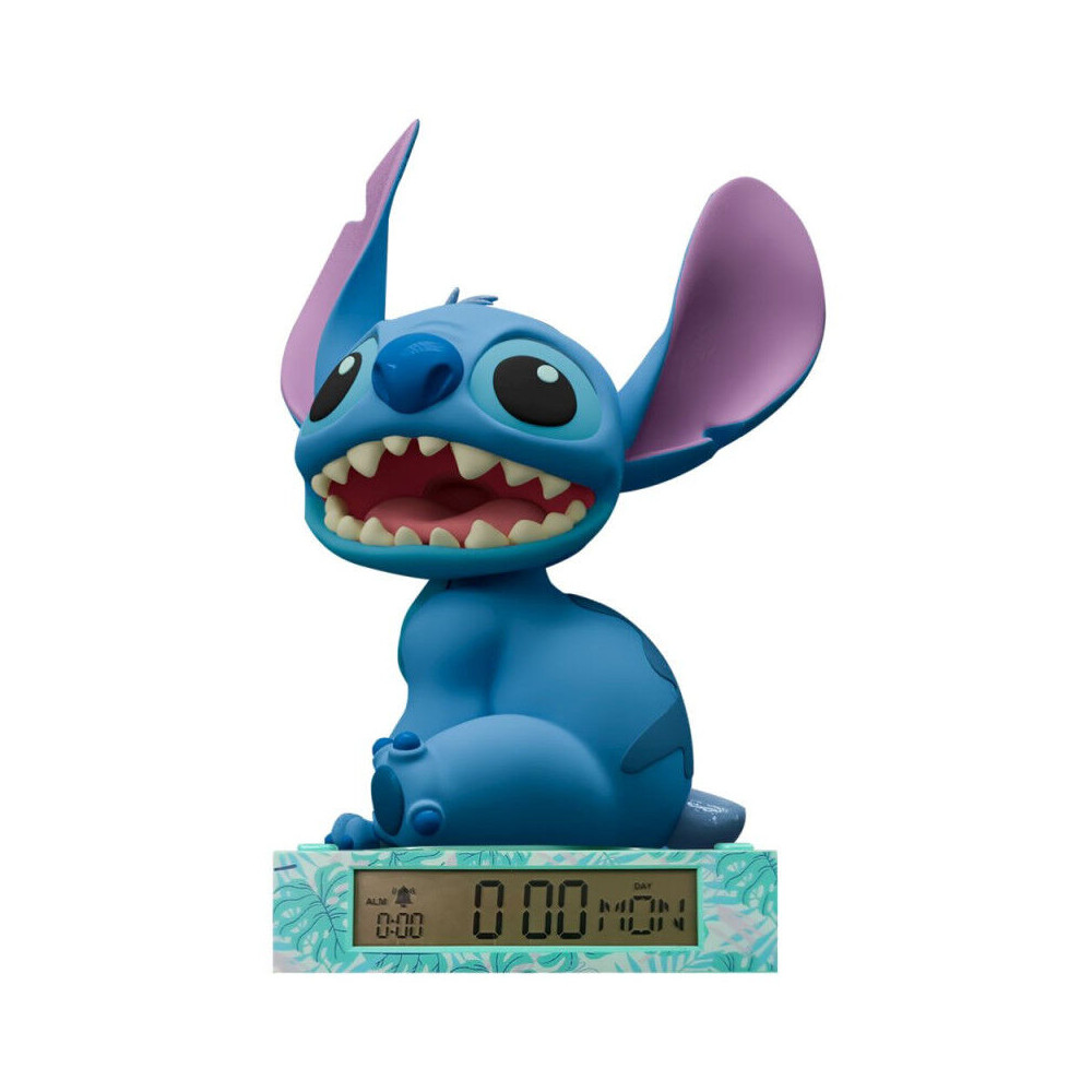 Lampara 3D con despertador Stitch Disney