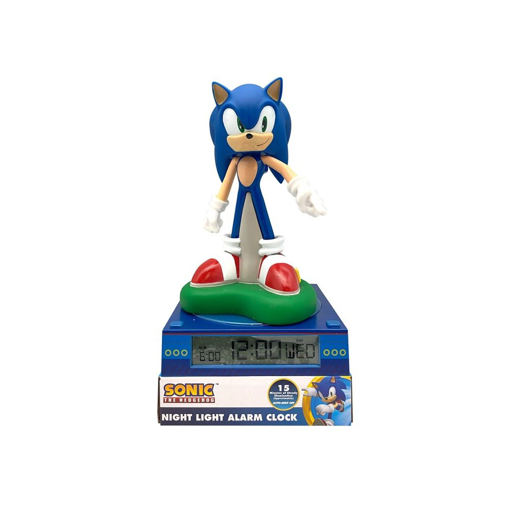 Lampara 3D con despertador Sonic the Hedgehog