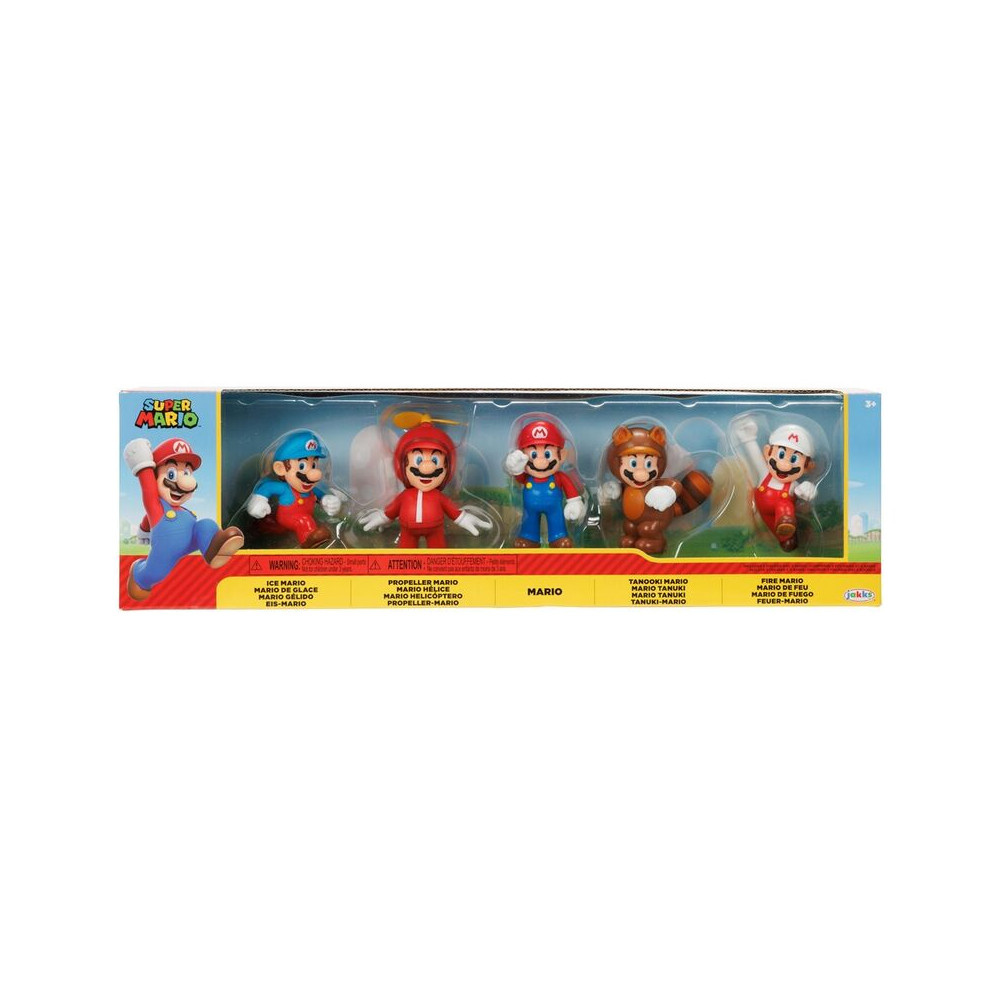 Blister 5 figuras Super Mario Bros 6cm