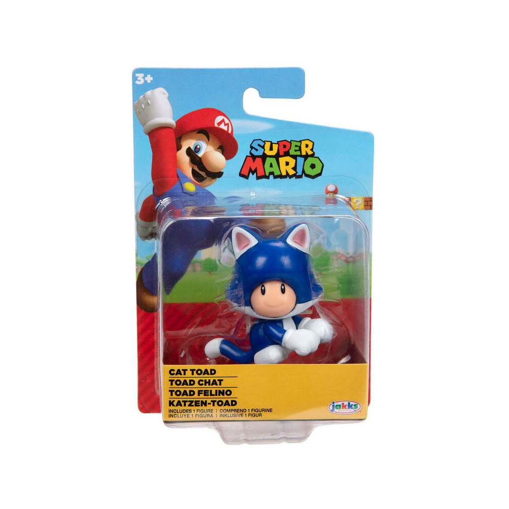 Figura Toad Felino Super Mario Nintendo 6,5cm