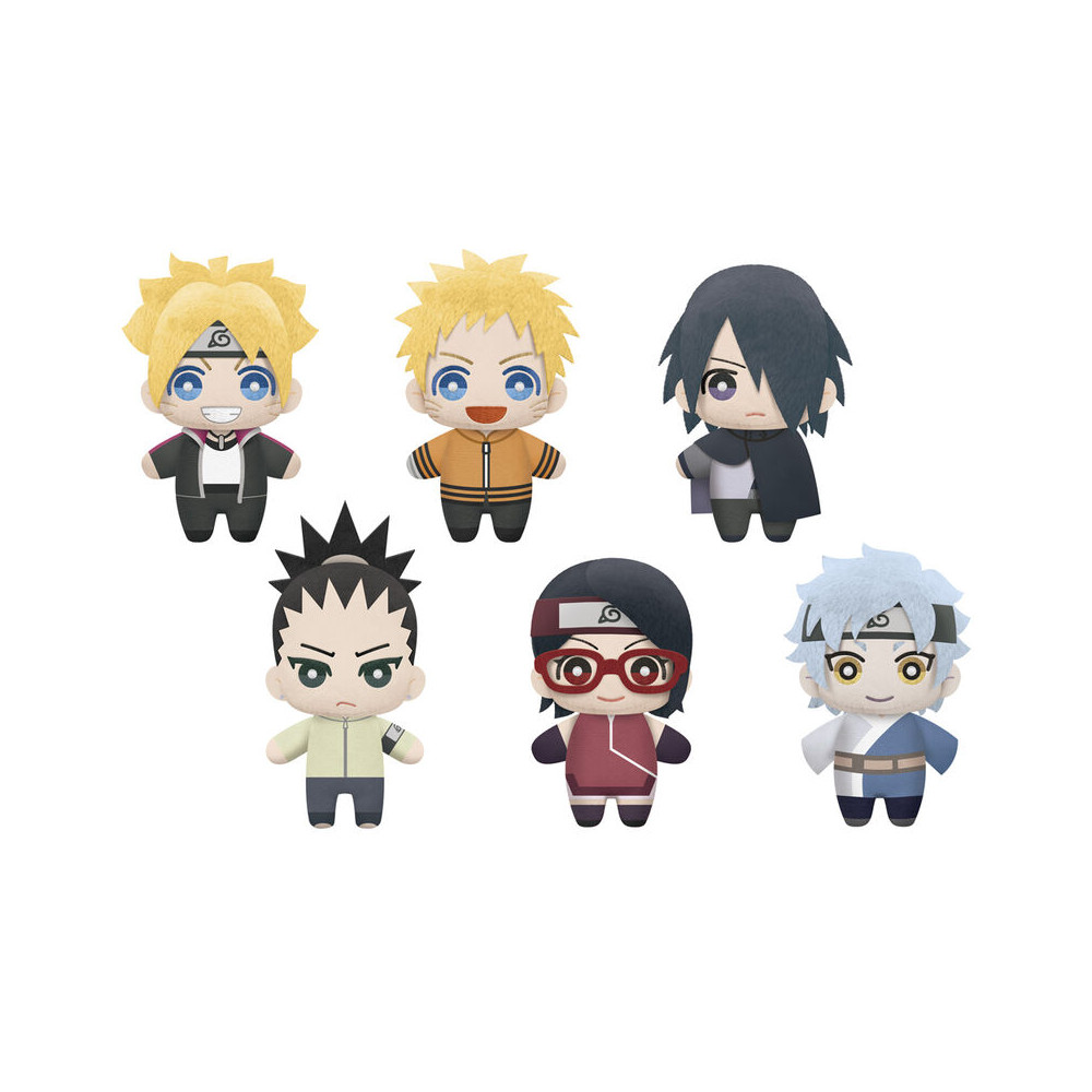 Expositor 9 Peluches Tomonui Naruto Next Generations Boruto 12cm
