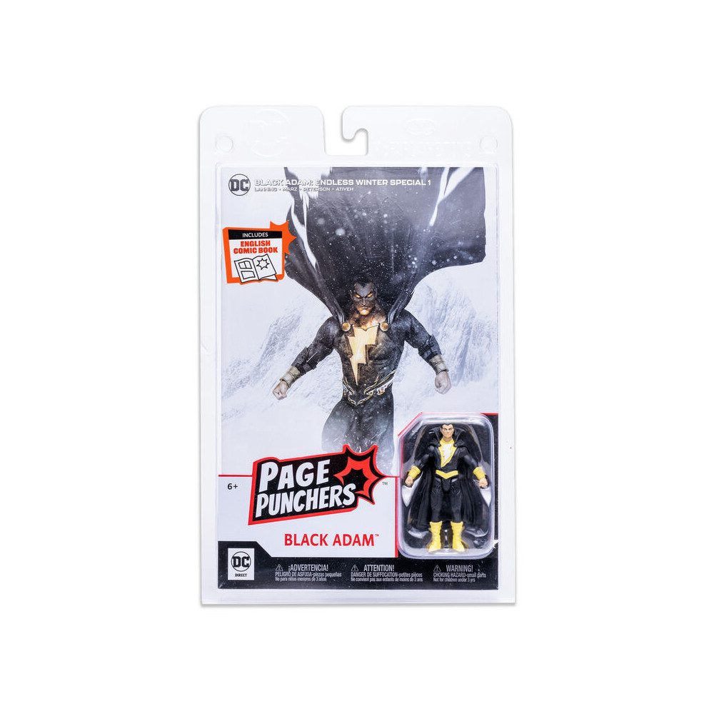 Figura Black Adam + Comic Endgless DC Comics 7cm