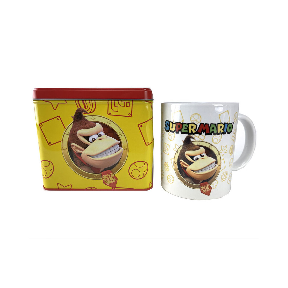 Hucha + taza Donkey Kong Super Mario Bros Nintendo