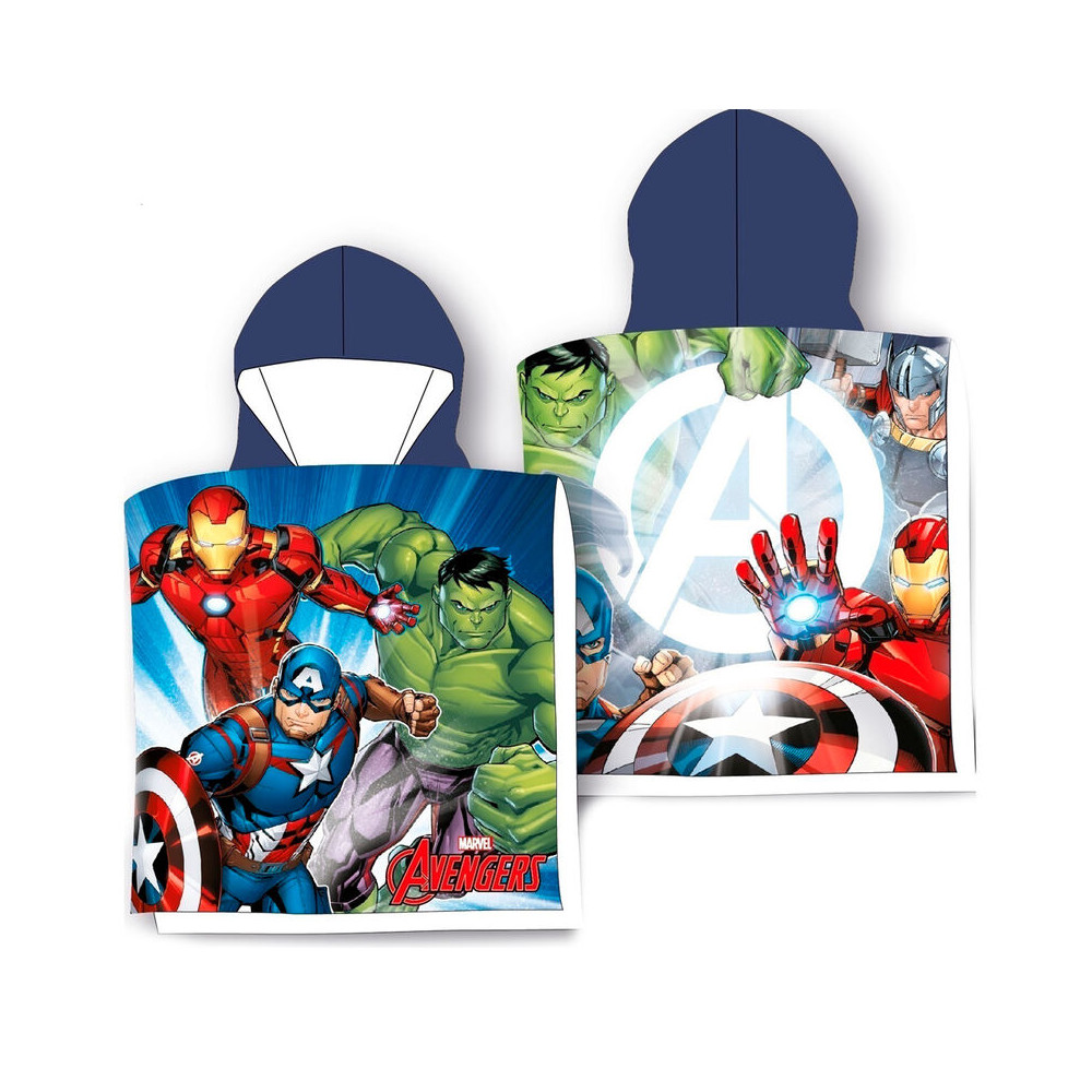 Poncho toalla Vengadores Avengers Marvel algodon