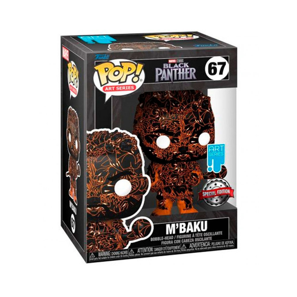Figura POP Marvel Black Panther M Baku Artist + Case Exclusive