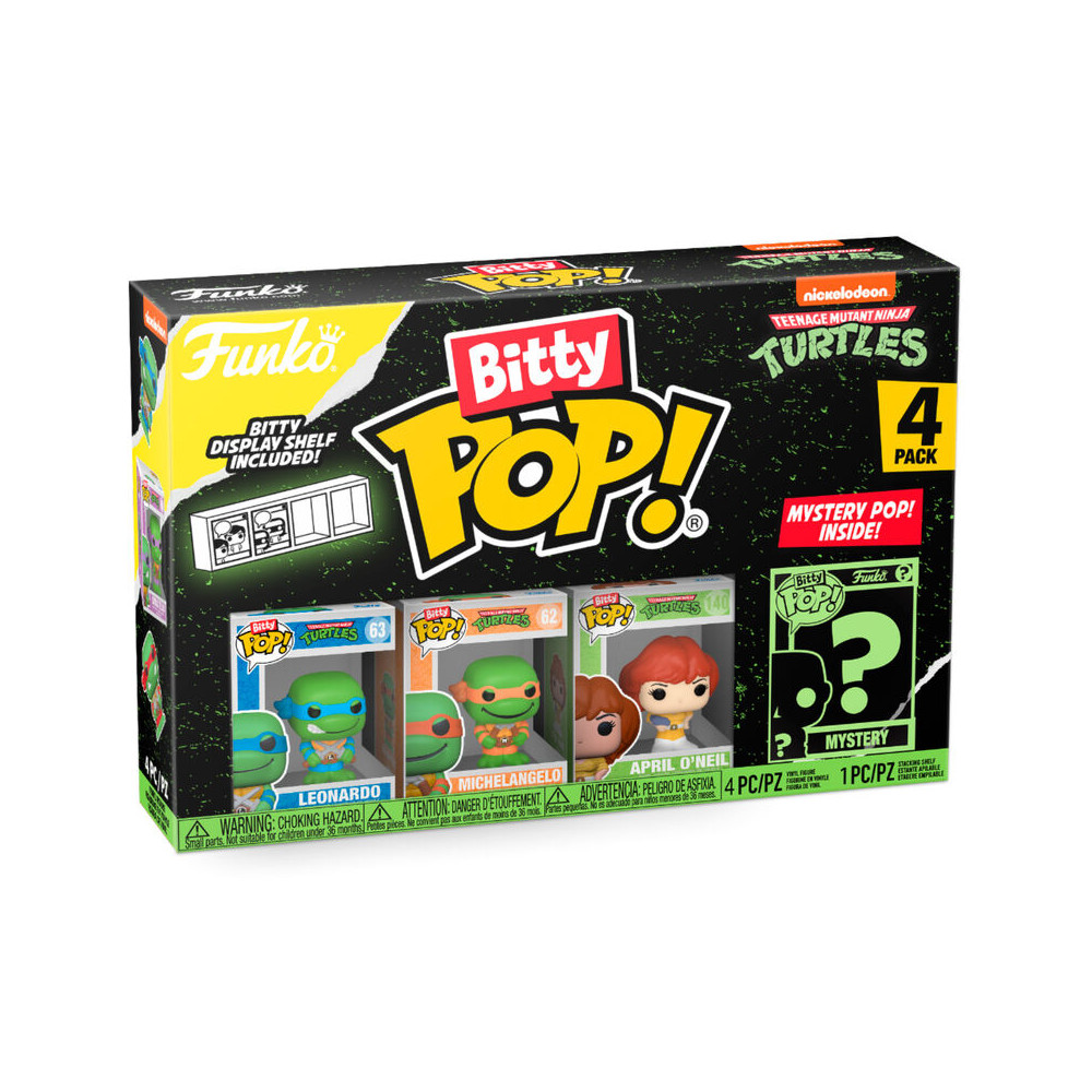 Blister 4 figuras Bitty POP Tortugas Ninja Leonardo