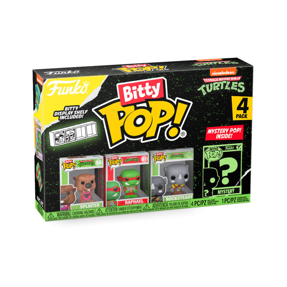 Blister 4 figuras Bitty POP Tortugas Ninja Splinter