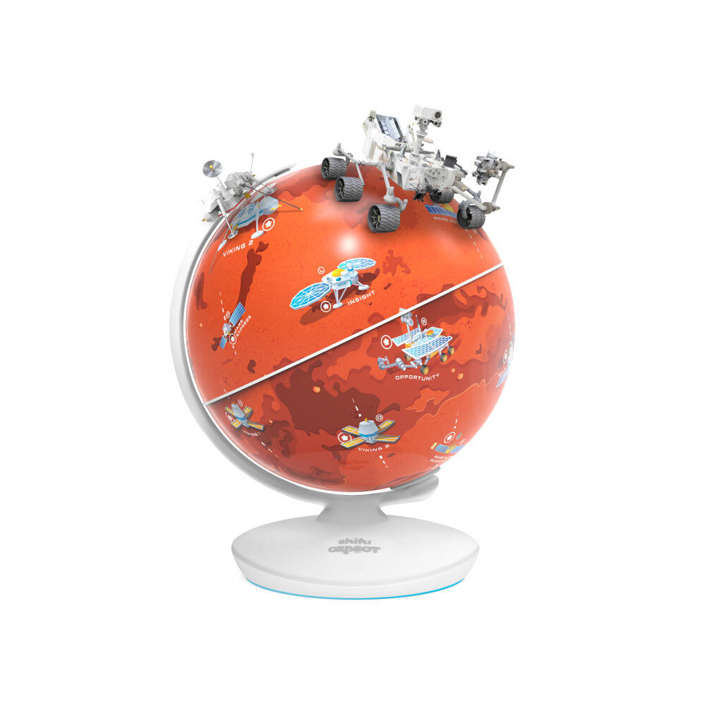 Globo terraqueo interactivo Planeta Marte ingles