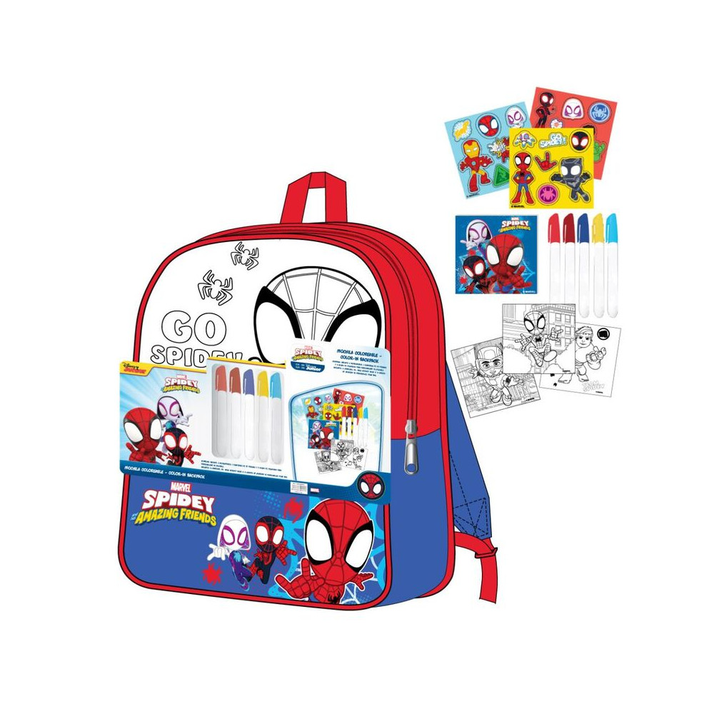 Set mochila Diy Spidey Amazing Friends Marvel