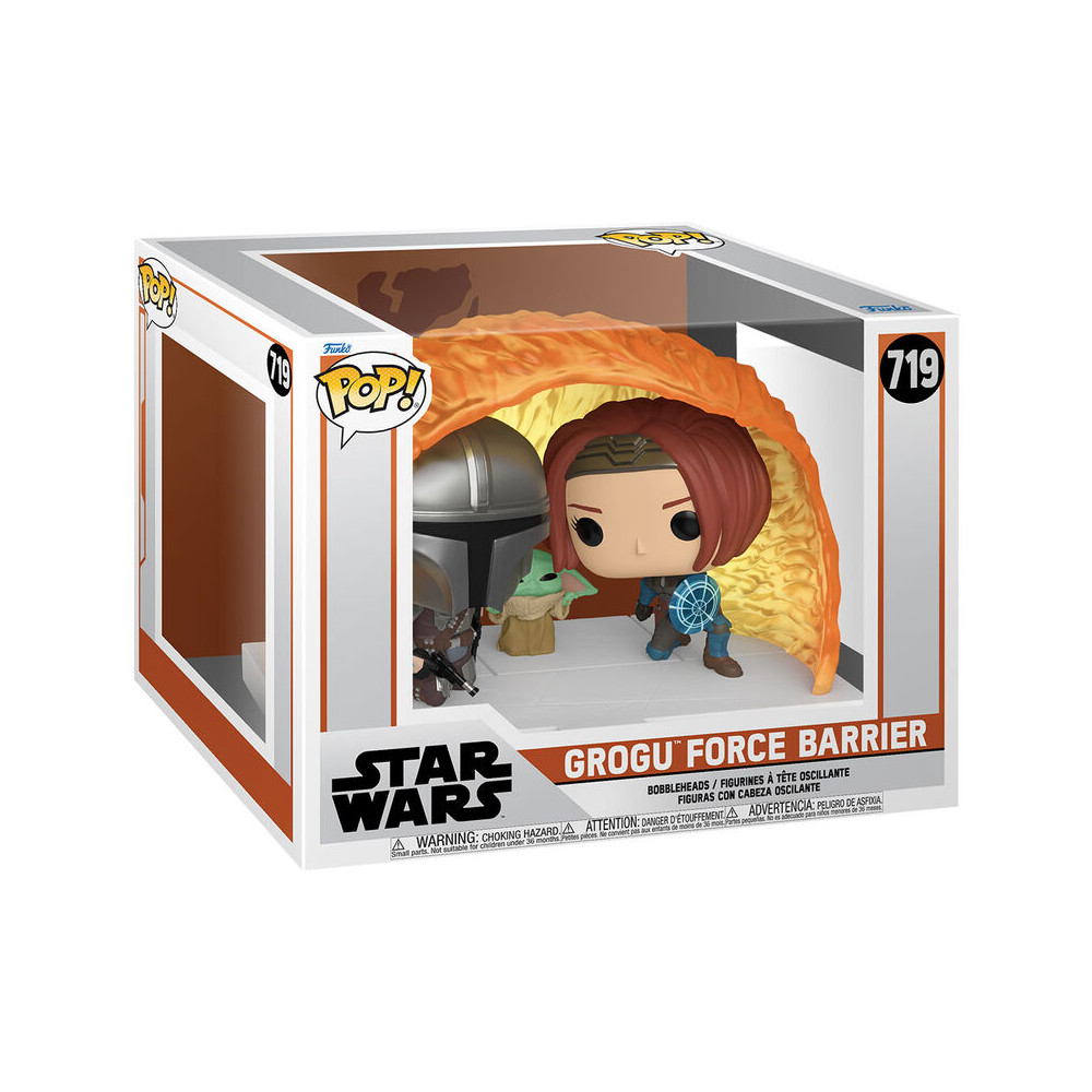 Figura POP Moments Star Wars The Mandalorian Grogu Force Barrier