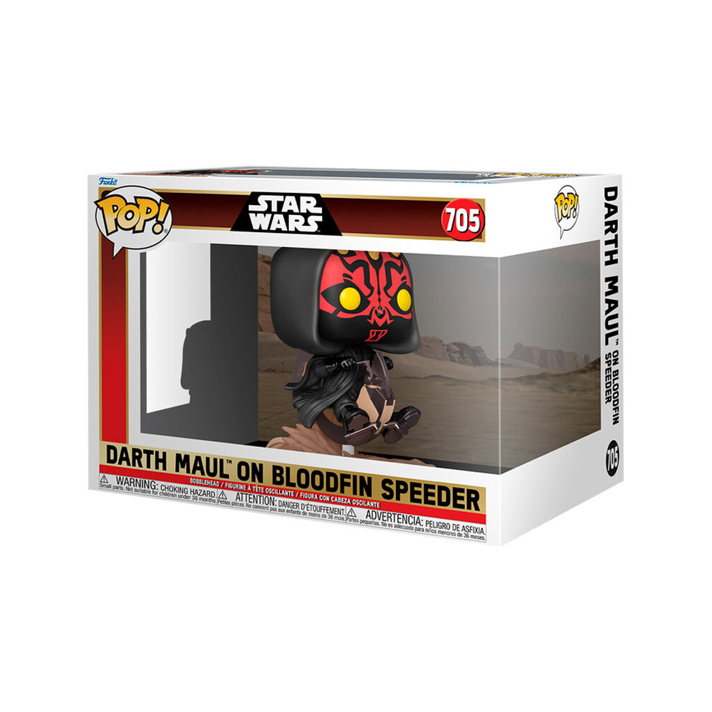Figura POP Rides Deluxe Star Wars Darth Maul On Bloodfin Speeder