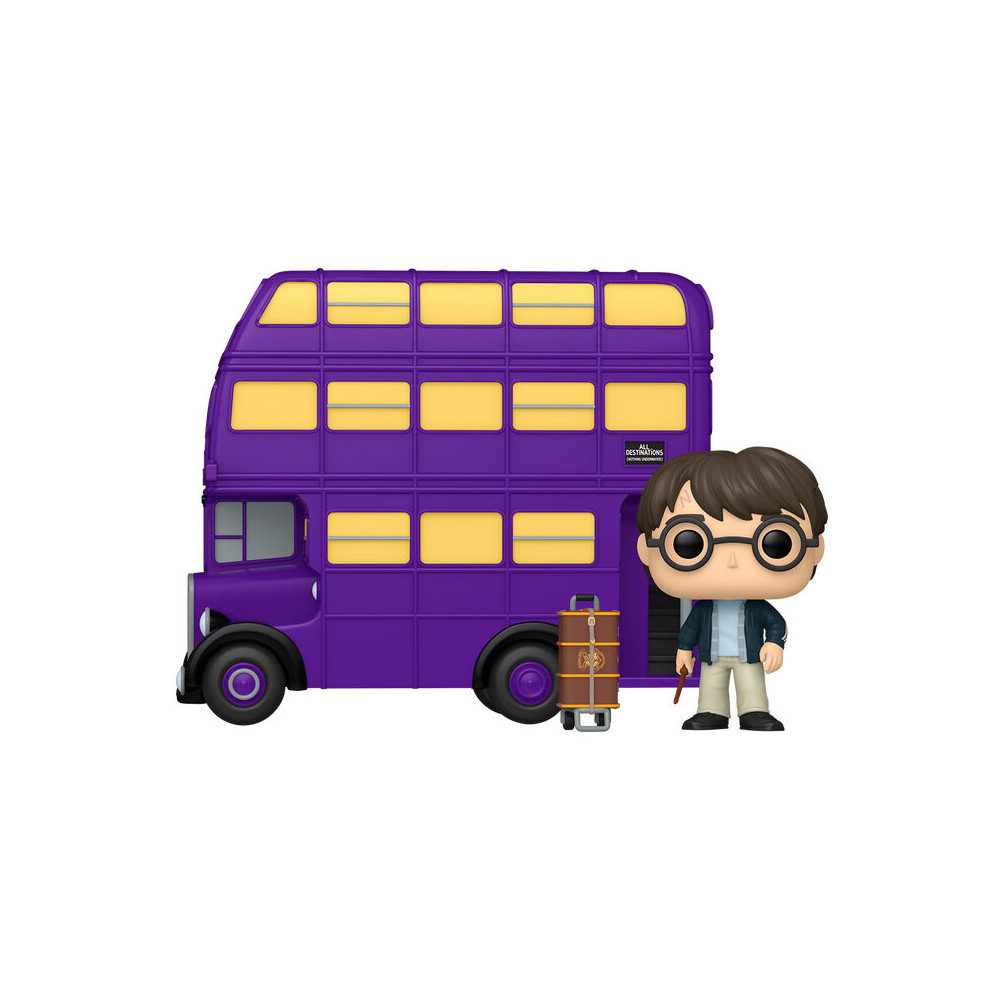 Figura POP Rides Super Deluxe Harry Potter - Harry Potter with Knight Bus