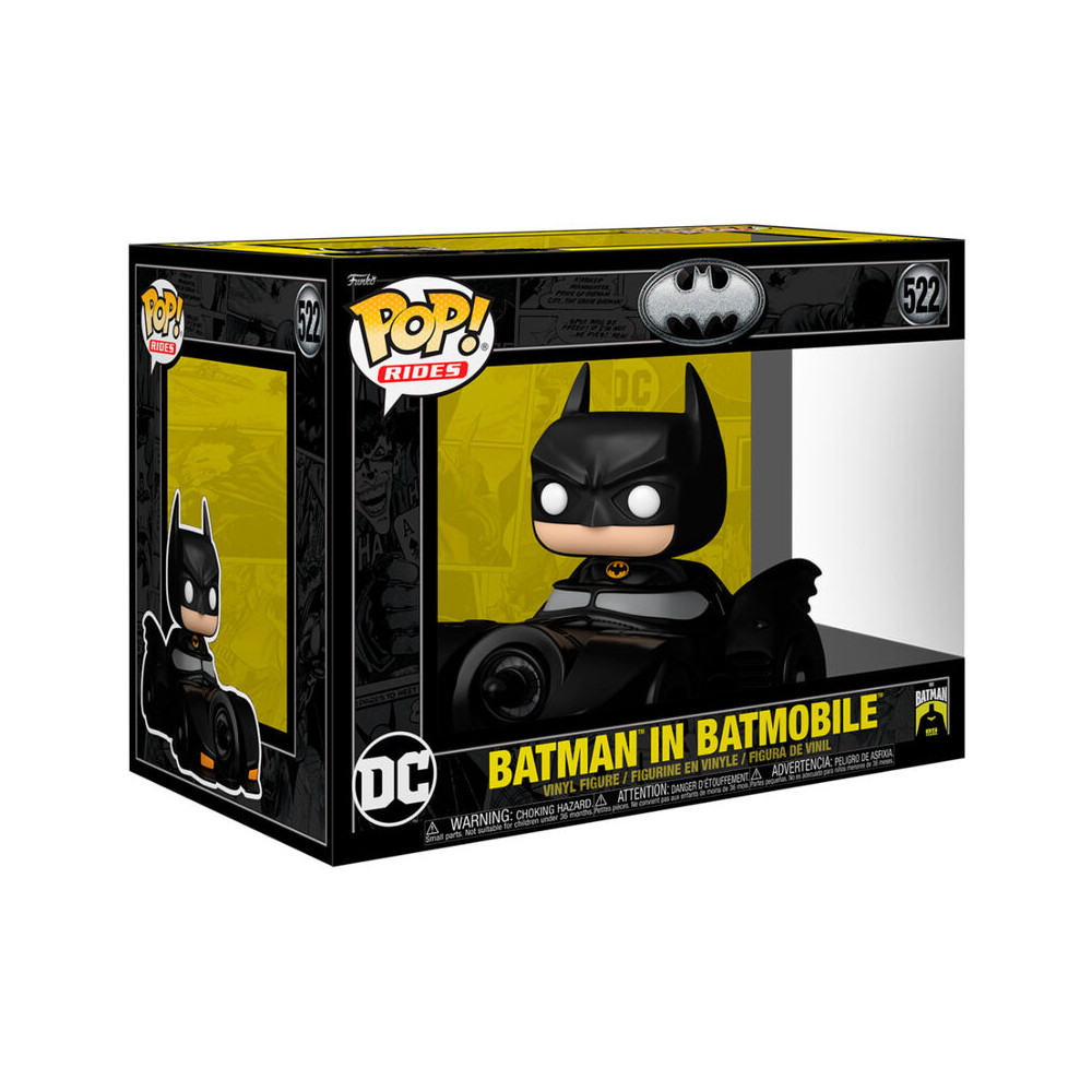 Figura POP Rides Deluxe DC Comics Batman in Batmobile