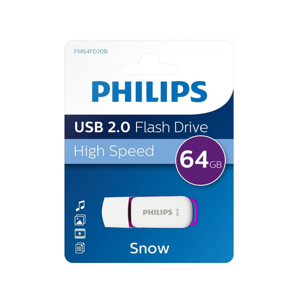 PHILIPS PENDRIVE 64GB MAGIC PURPLE