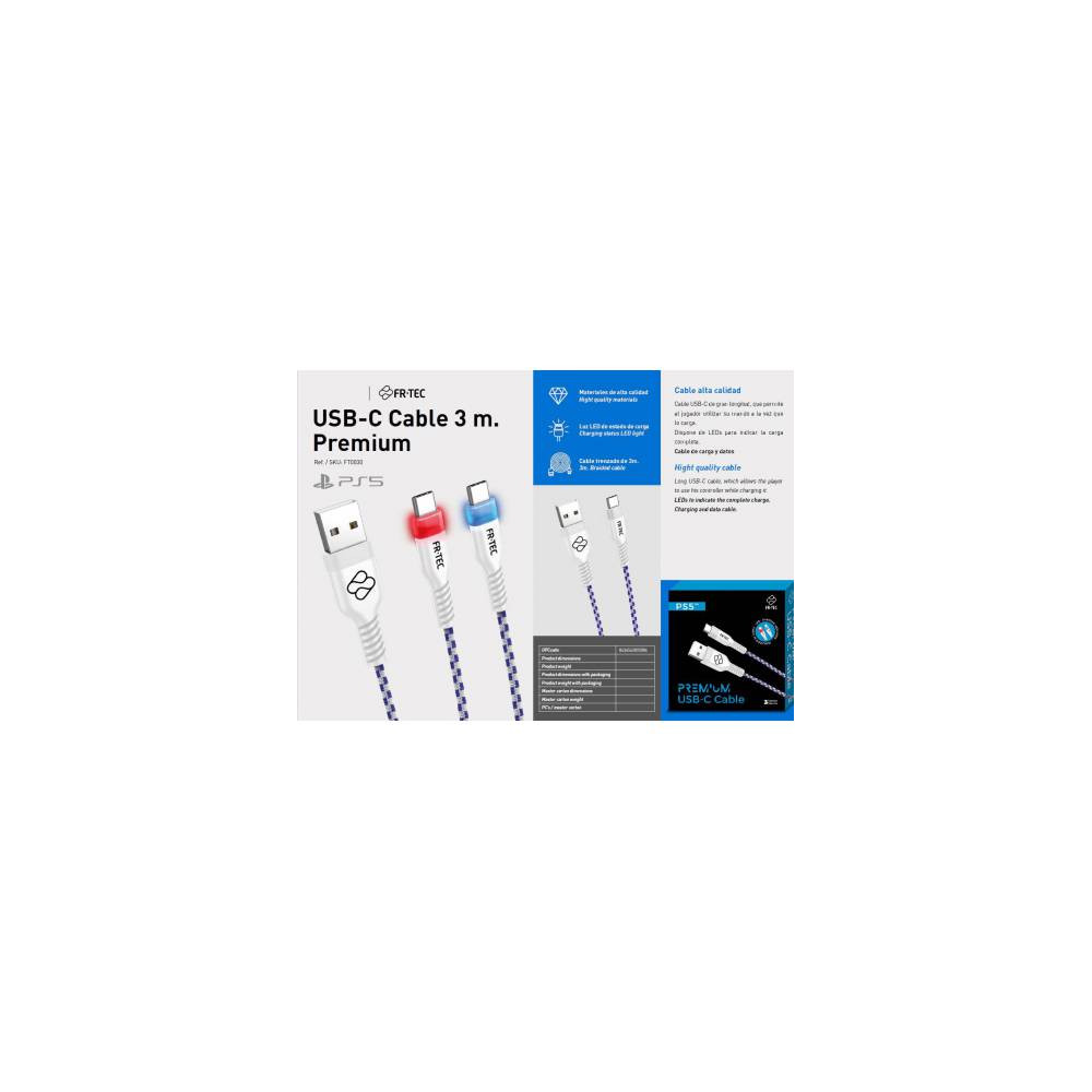 Cable USB-c 3 m. Premium - PS5