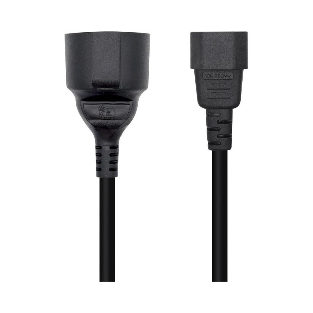 cable aisens adaptador c14 macho a schuko hembra