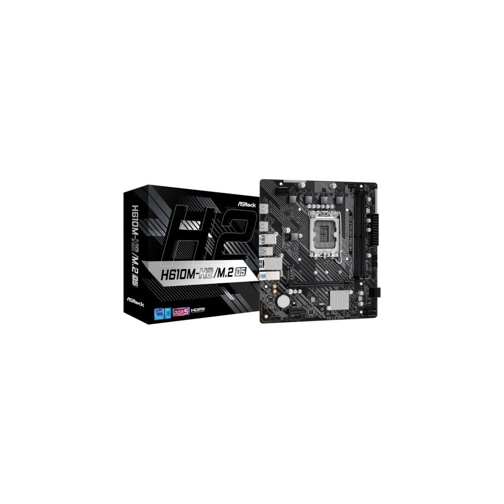 placa base asrock h610m-h2/m.2 d5 2xddr5 matx hdmi