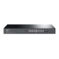 switch tp-link 16xrj45 gbe 2xsfp rack negro (tl-sg2218)