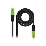 cable nanocable cat6 utp negro 25cm(10.20.1400-l25-bk)