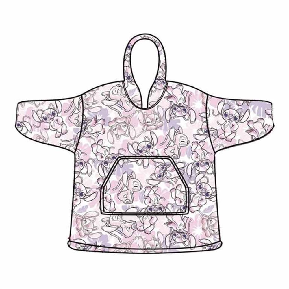bata sudadera oversize angel stitch disney infantil