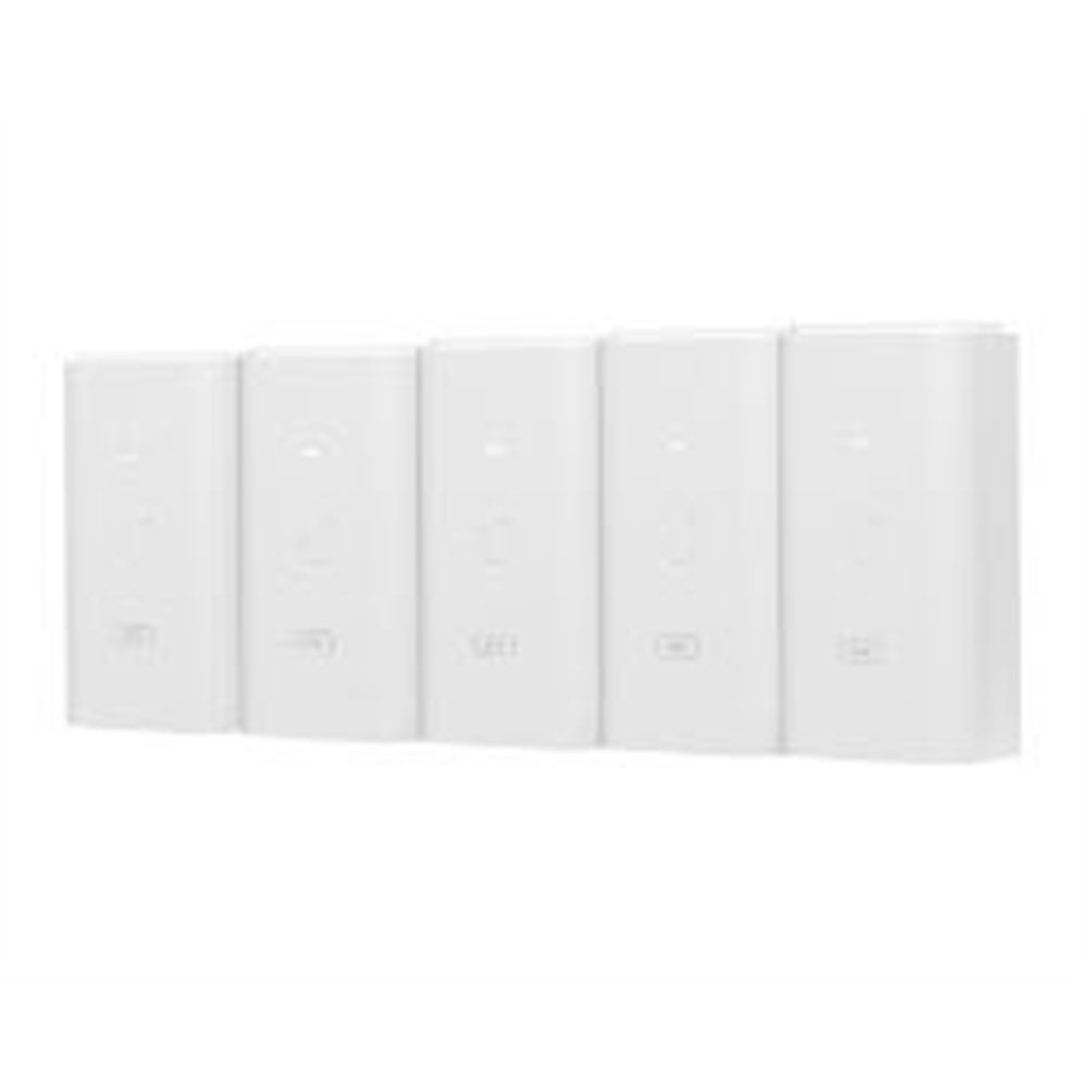 inyector poe ubiquiti 24vcd 24w 5 unid (poe-24-24w-5p)