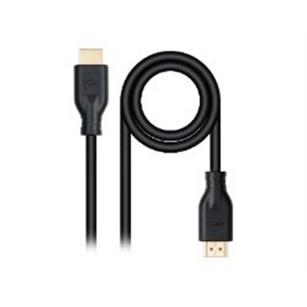 nanocable hdmi a/m/ a hdmi a/m 50cm negro (10.15.3900)