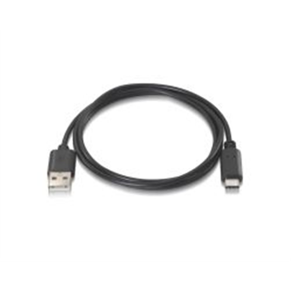 nanocable usb-a/m a usb-c/m 0.5m negro (10.01.2100)