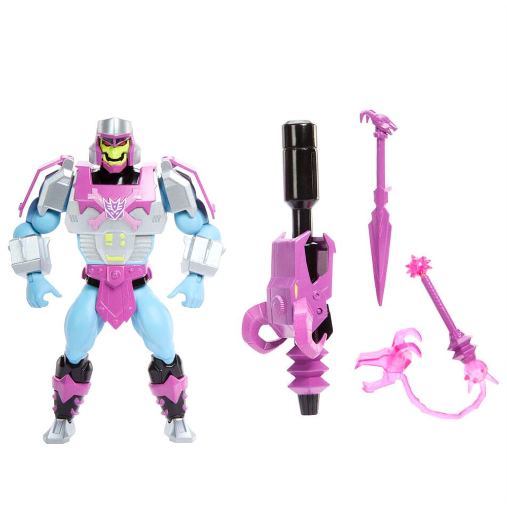 figura armor skeletor megatron transformers masters of the universe 14cm