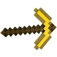 pickaxe oro minecraft 40cm
