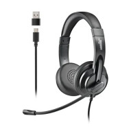 auriculares + microfono ngs vox605usbc usb-a/c black