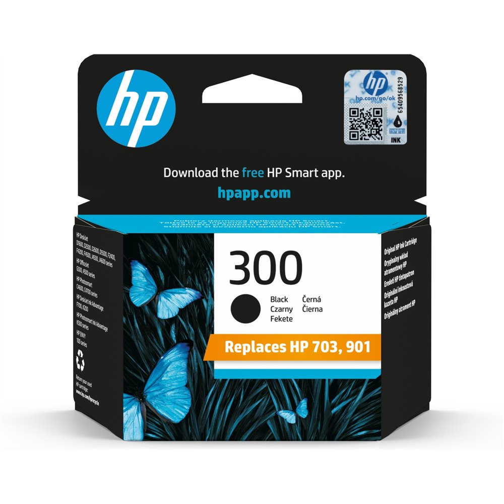 Hp 300 cartucho tinta original negro