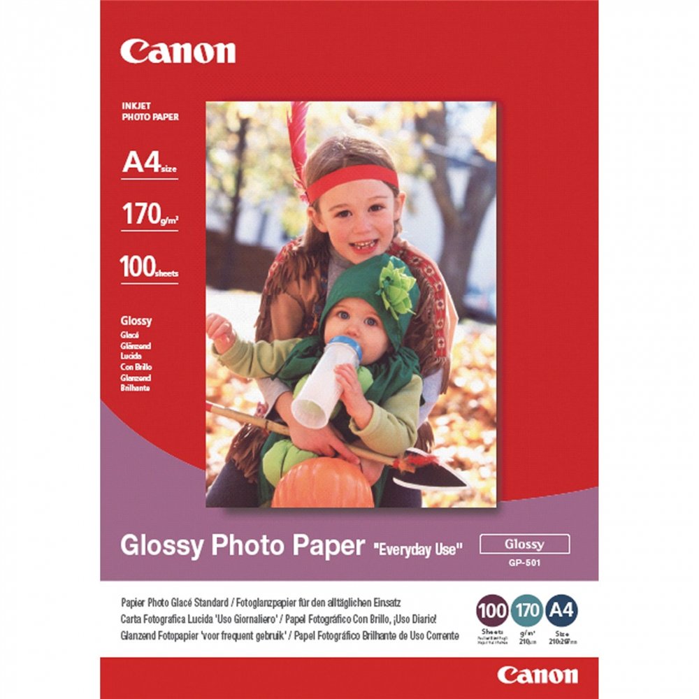 Papel canon fotofografico a4 gp-501 170gr 100h (0775b001)