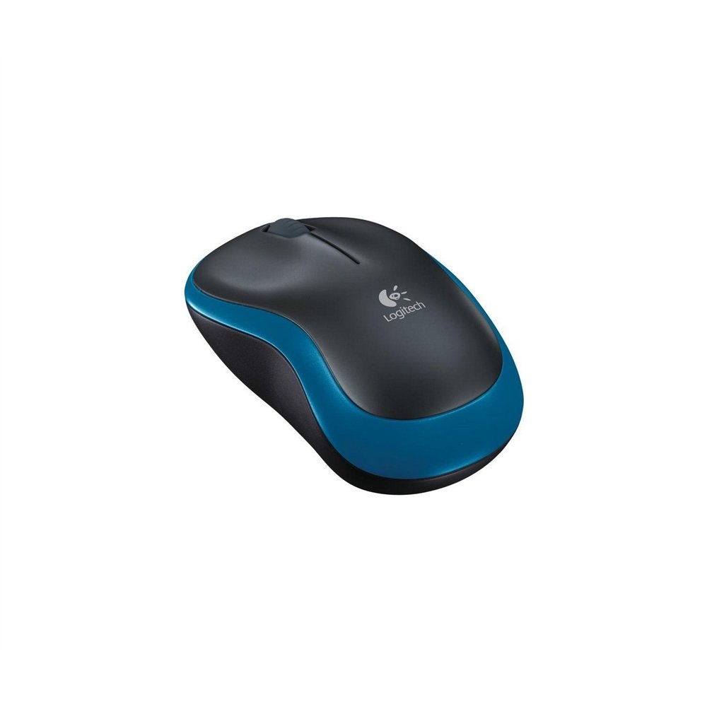 Logitech m185 raton wireless negro-azul 910-002236