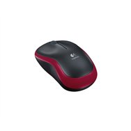 Logitech m185 raton wireless negro-rojo 910-002237