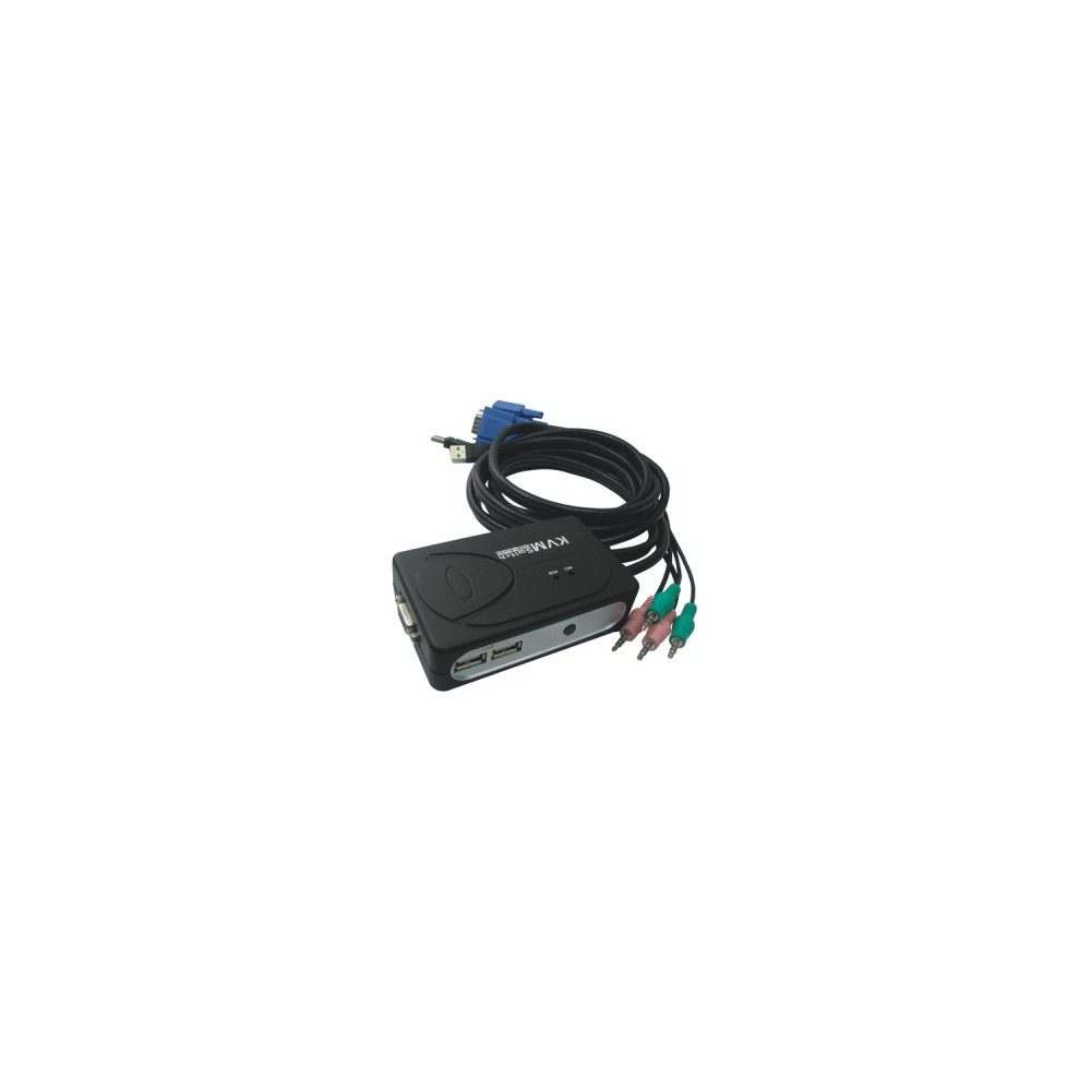 Kvm swtch automatico nanocable 2pc ps2-usb-vga-audio 10120001