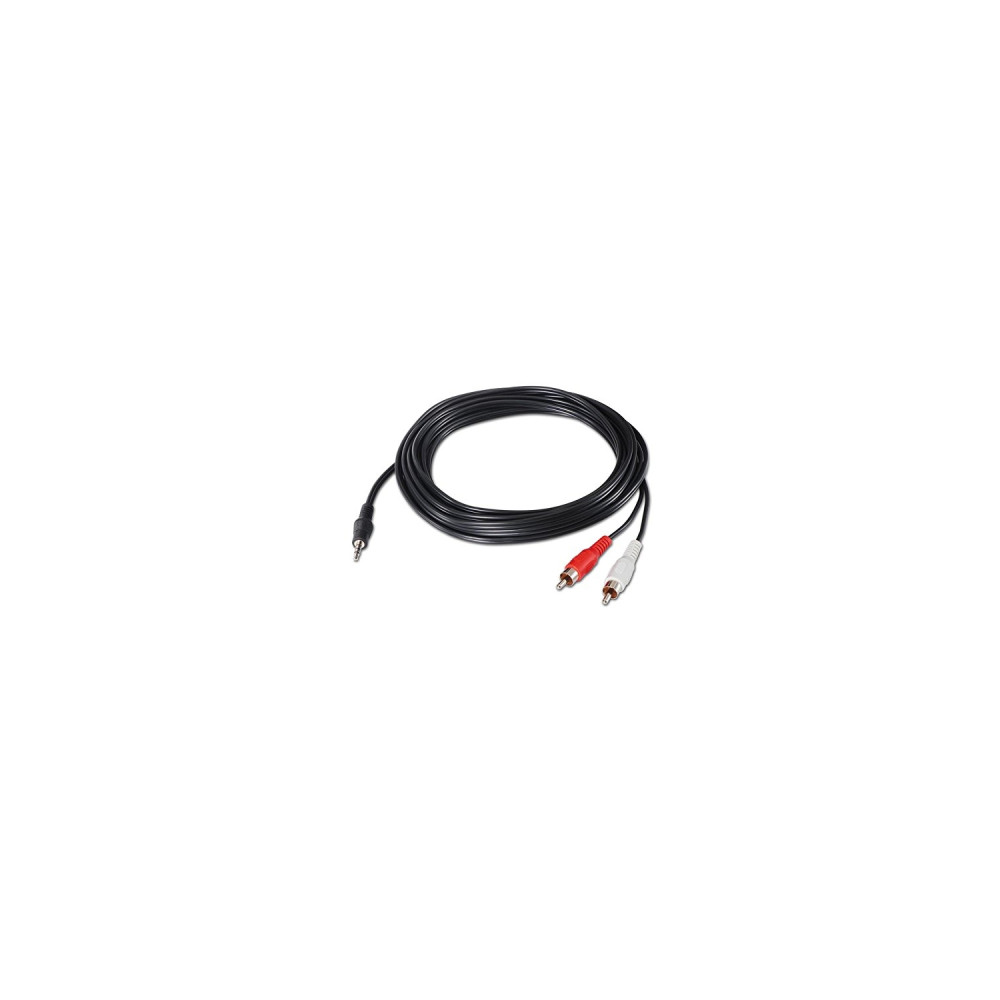 Cable mini jack m a 2 rca m 10 mt nanocable 10.24.0310