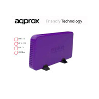 Caja 35 approx sata usb 20 purpura apphdd07p