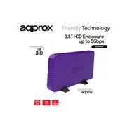 Caja 35 approx sata usb 30 purpura apphdd08p