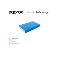 Caja 25 approx usb 20 apphdd09lb azul sata