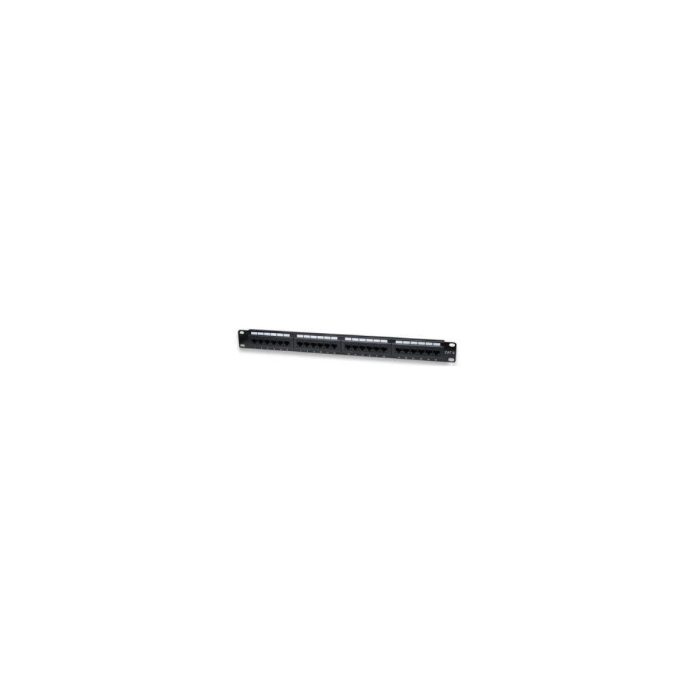 Wp wpc-pan-6u-24 pach panel 24 puertos cat 6 negro