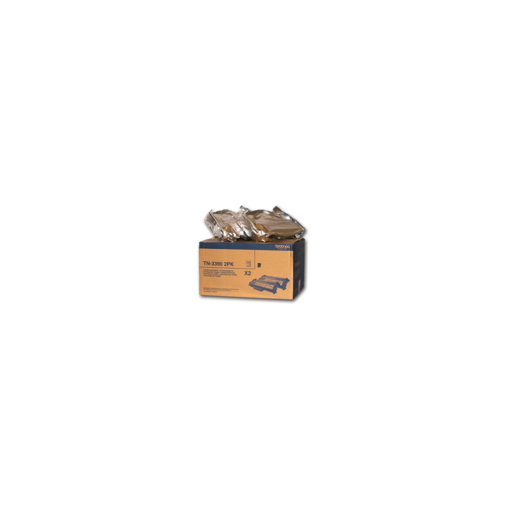 Toner brother 2 unidades negro tn3390twin