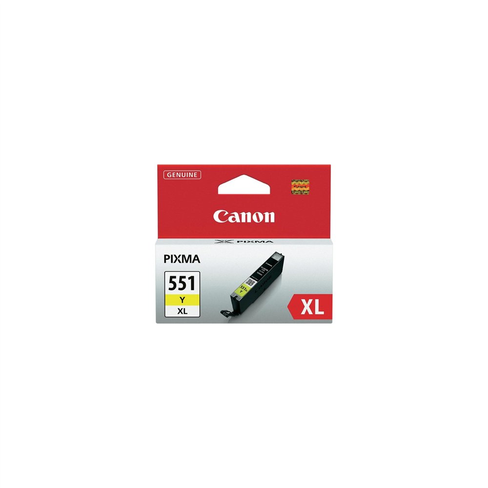 cartucho canon 6446b001 cli-551y xl amarillo