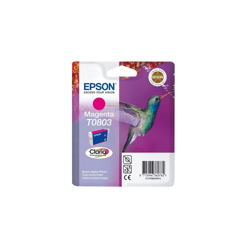 Cartucho epson t0803 magenta c13t08034011