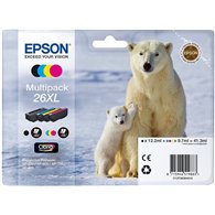Cartucho epson 26xl multipack 4colores c13t26364010