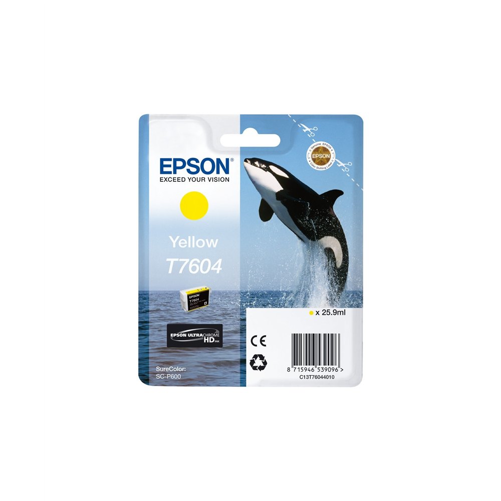 Cartucho epson t7604 amarillo c13t76044010