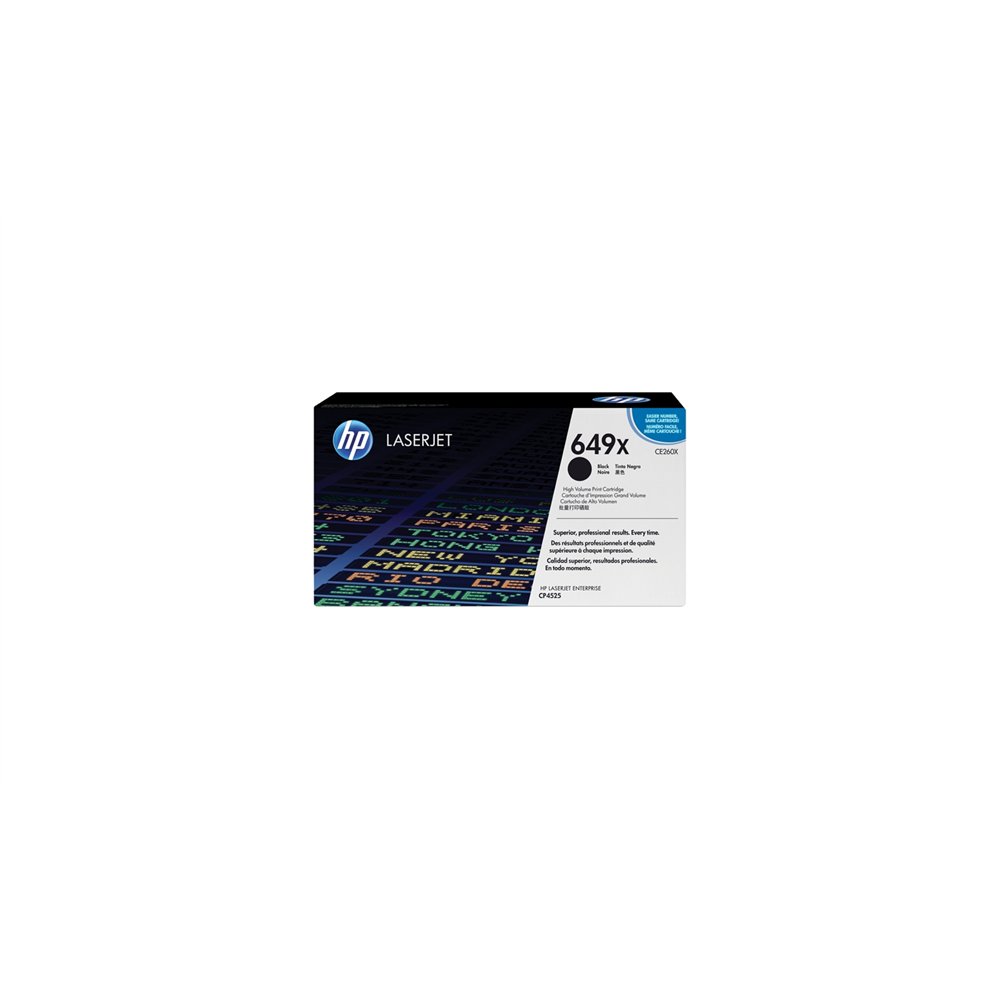 Toner hp 649x negro alta capacidad ce260x