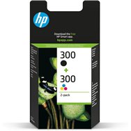 Hp 300 cartucho tinta original negro y tricolor pack